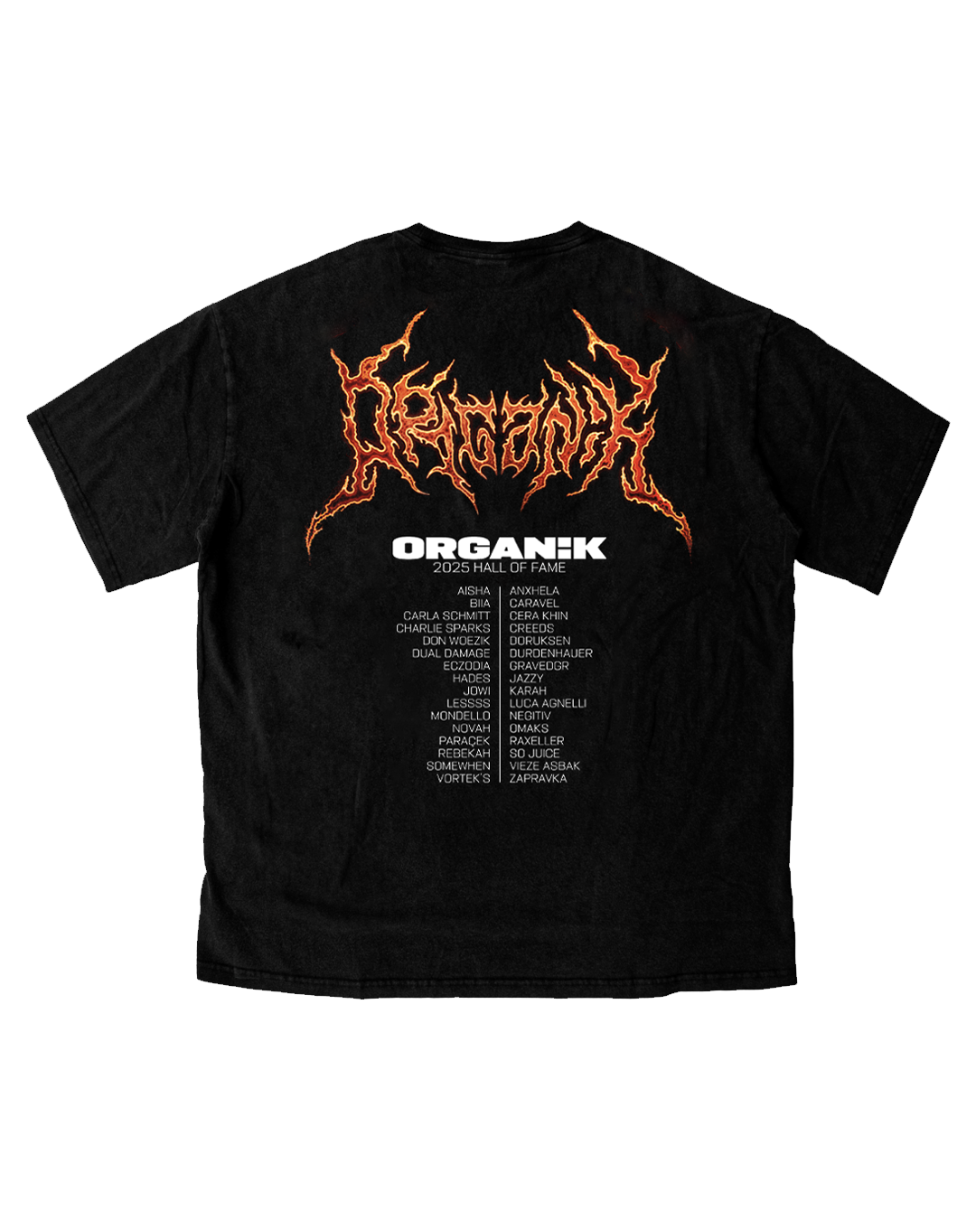 Organïk 2025 Hall of Fame Shirt